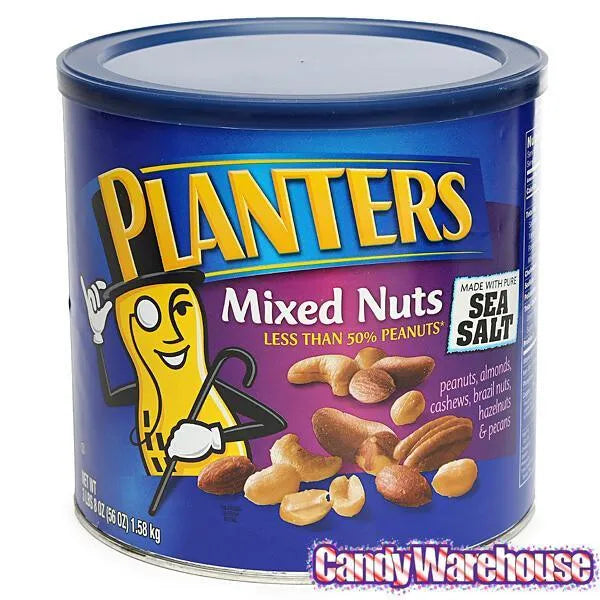 Planters Salted Mixed Nuts: 56-Ounce Can