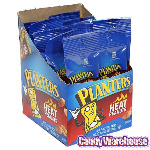 Planters Spicy Heat Peanuts 1.75-Ounce Bags: 18-Piece Box