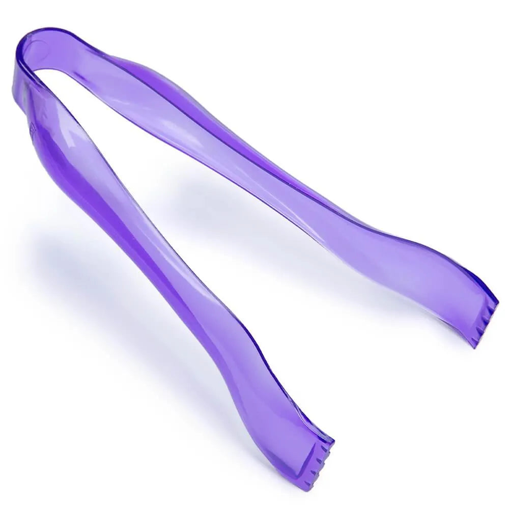 Plastic 6-Inch Candy Tongs - Purple