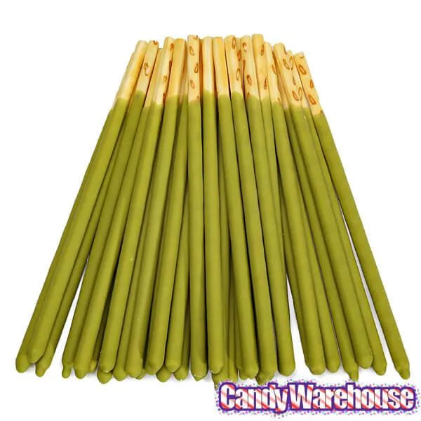 Pocky - Green Tea Cream Covered Biscuit Sticks Packs: 10-Piece Box