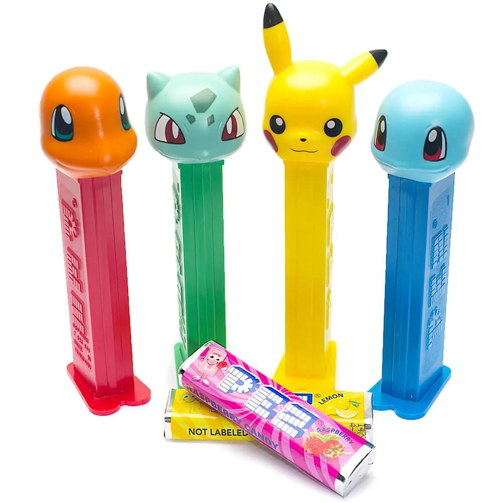 Pokemon PEZ Dispenser Candy Packs: 12-Piece Set