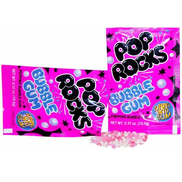 Pop Rocks Candy Packs - Bubble Gum: 24-Piece Box