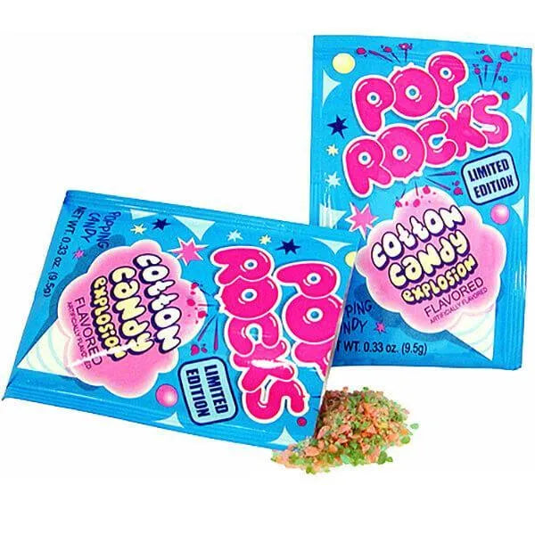 Pop Rocks Candy Packs - Cotton Candy: 24-Piece Box