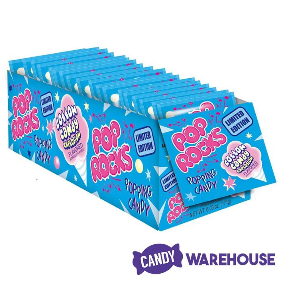 Pop Rocks Candy Packs - Cotton Candy: 24-Piece Box