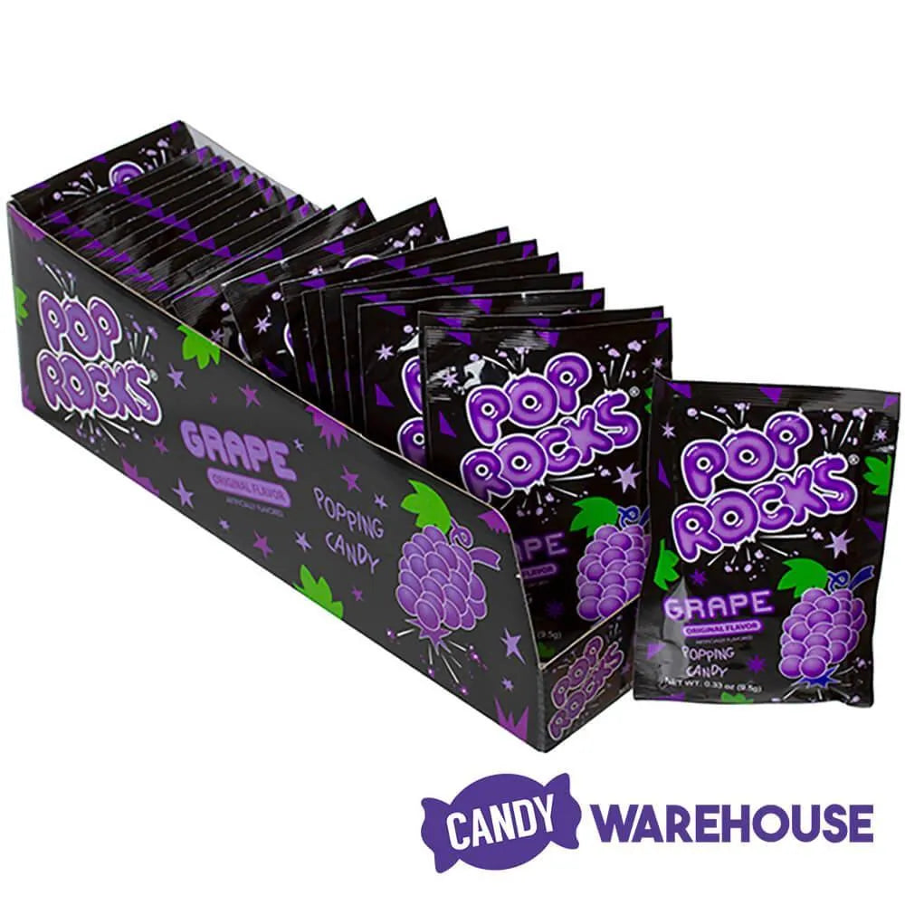 Pop Rocks Candy Packs - Grape: 24-Piece Box