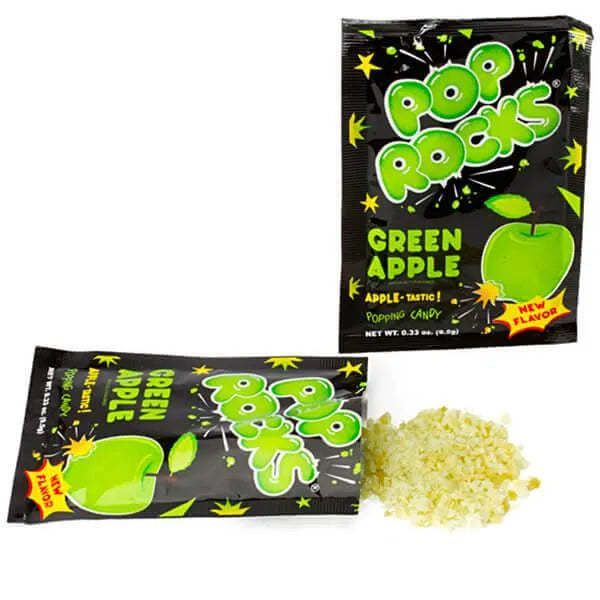 Pop Rocks Candy Packs - Green Apple: 24-Piece Box