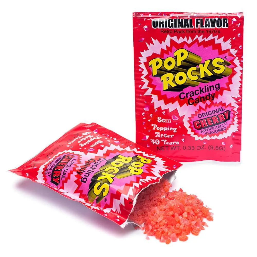 Pop Rocks Candy Packs - Original Cherry: 24-Piece Box