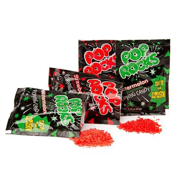 Pop Rocks Candy Packs - Strawberry Watermelon Combo: 36-Piece Box