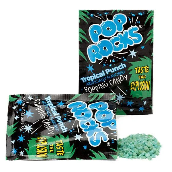 Pop Rocks Candy Packs - Tropical Fruit Punch: 24-Piece Box