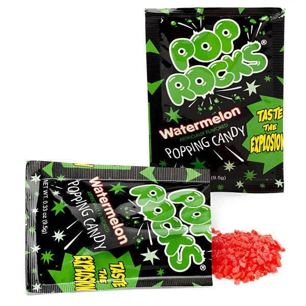 Pop Rocks Candy Packs - Watermelon: 24-Piece Box