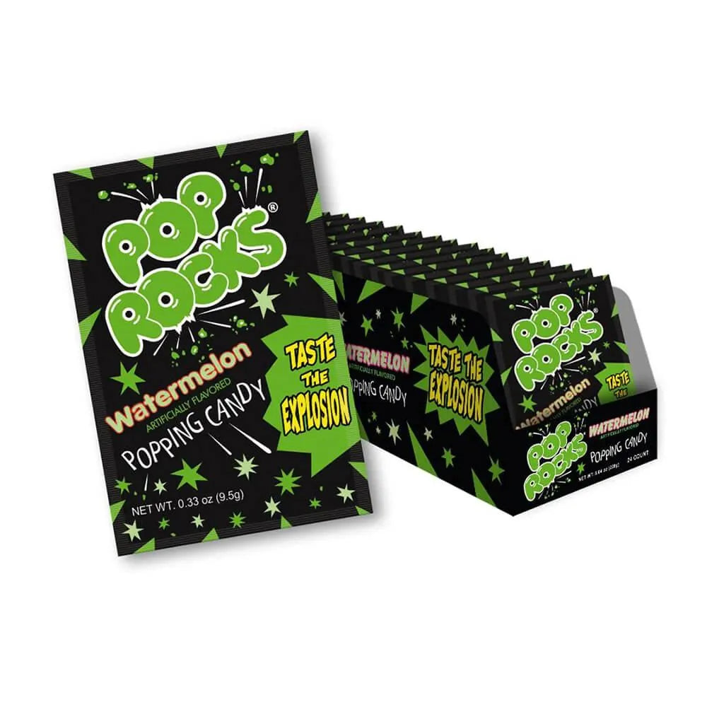 Pop Rocks Candy Packs - Watermelon: 24-Piece Box