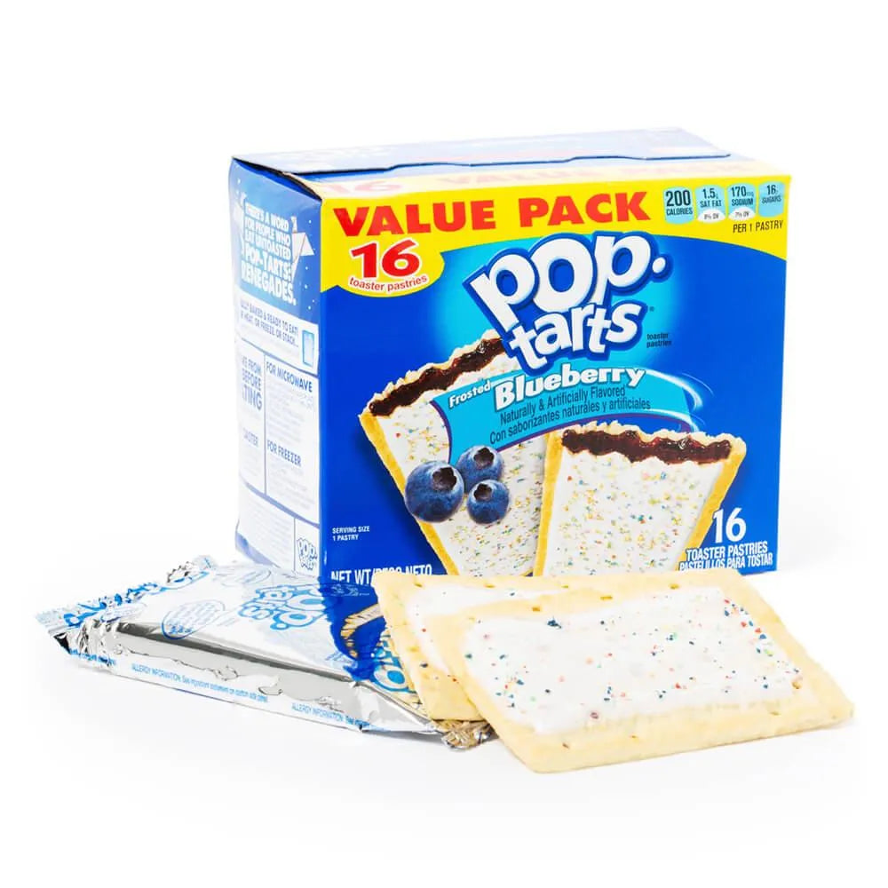 Pop Tarts - Frosted Blueberry: 16-Piece Box