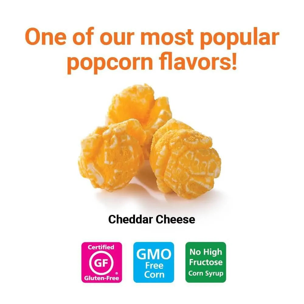 Popcornopolis Cheddar Cheese Popcorn: 4.5-Ounce Cone