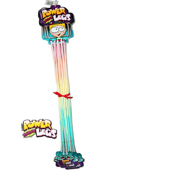 Power Legs Candy Powder Straws: 12-Piece Pack