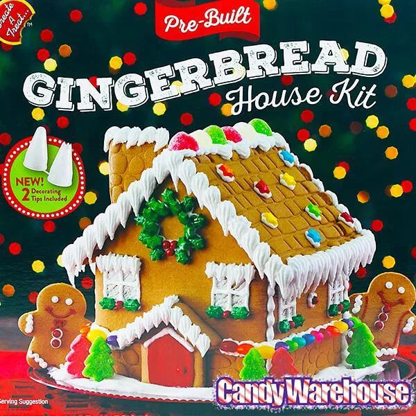 Pre-Built Gingerbread House Kit Gift Box