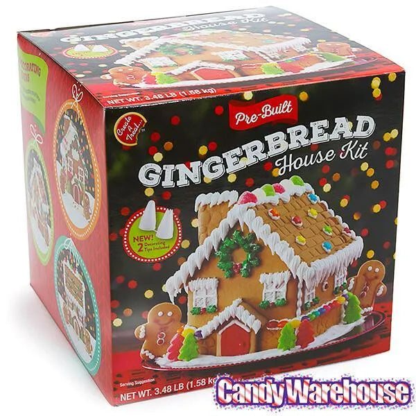 Pre-Built Gingerbread House Kit Gift Box