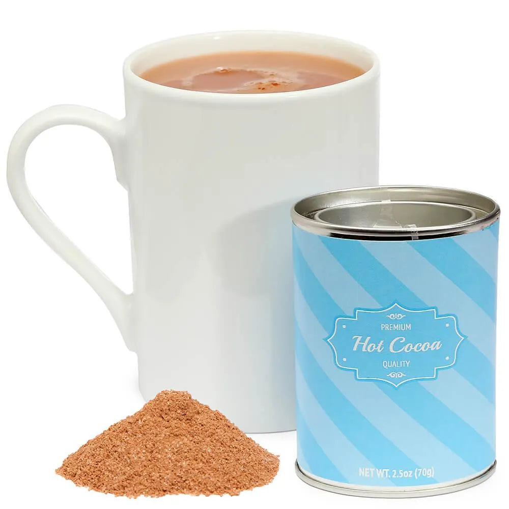 Premium Hot Chocolate Powder - Blue Tins: 6-Piece Box