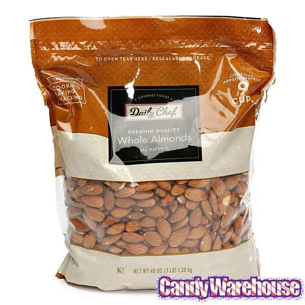 Premium Quality Whole Almonds: 3LB Bag