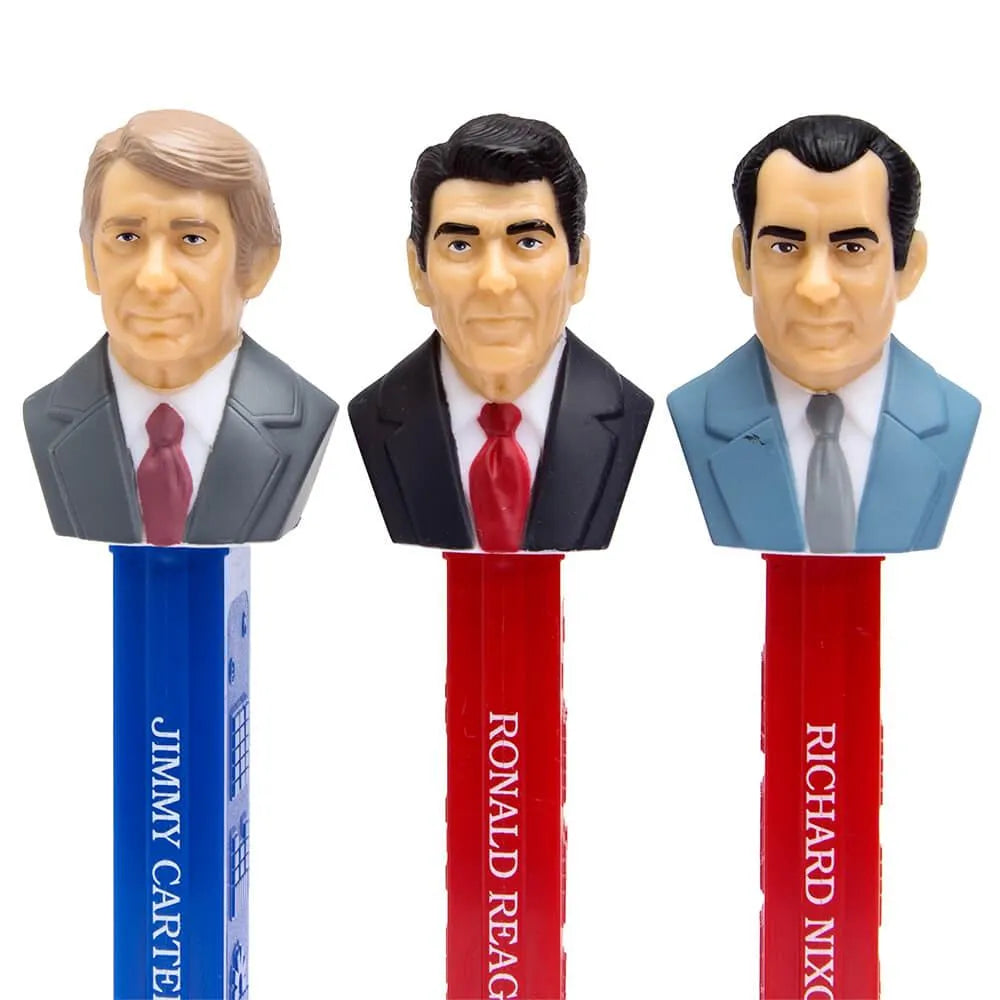 Presidents 1969-1989 PEZ Candy Dispensers: 5-Piece Gift Box