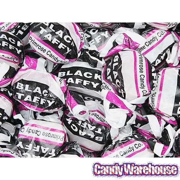 Primrose Black Taffy Candy: 5LB Bag