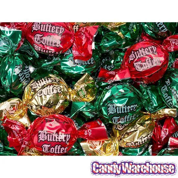 Primrose Christmas Butter Toffee Candy: 5LB Bag