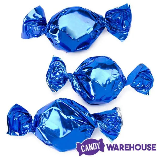 Primrose Metallic Foiled Hard Candy Buttons - Blue: 5LB Bag