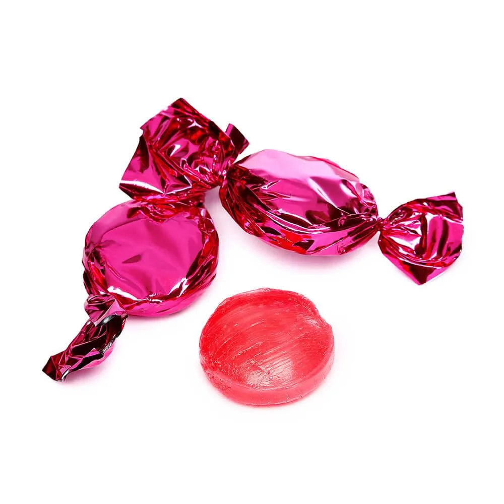 Primrose Metallic Foiled Hard Candy Buttons - Hot Pink: 5LB Bag