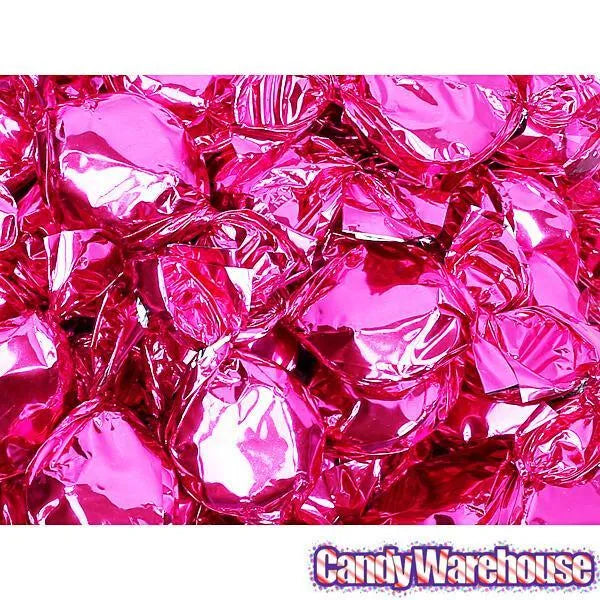 Primrose Metallic Foiled Hard Candy Buttons - Hot Pink: 5LB Bag