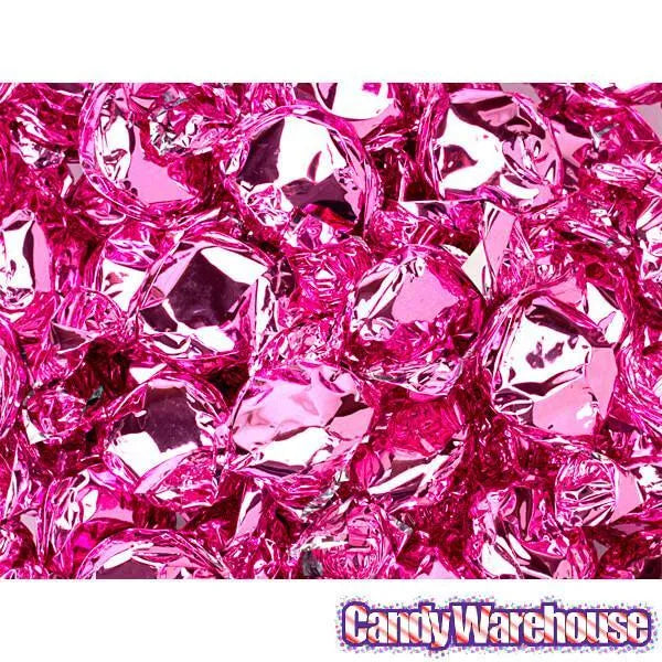 Primrose Metallic Foiled Hard Candy Buttons - Light Pink: 5LB Bag