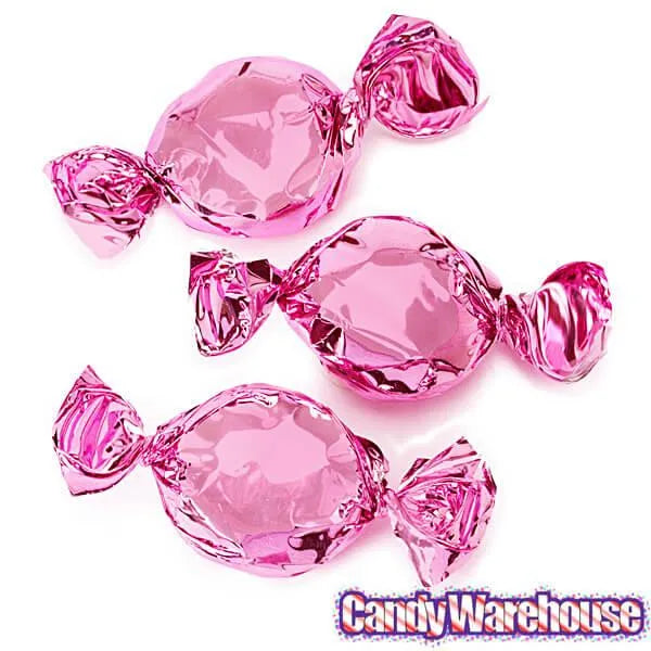 Primrose Metallic Foiled Hard Candy Buttons - Light Pink: 5LB Bag