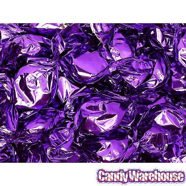 Primrose Metallic Foiled Hard Candy Buttons - Purple: 5LB Bag