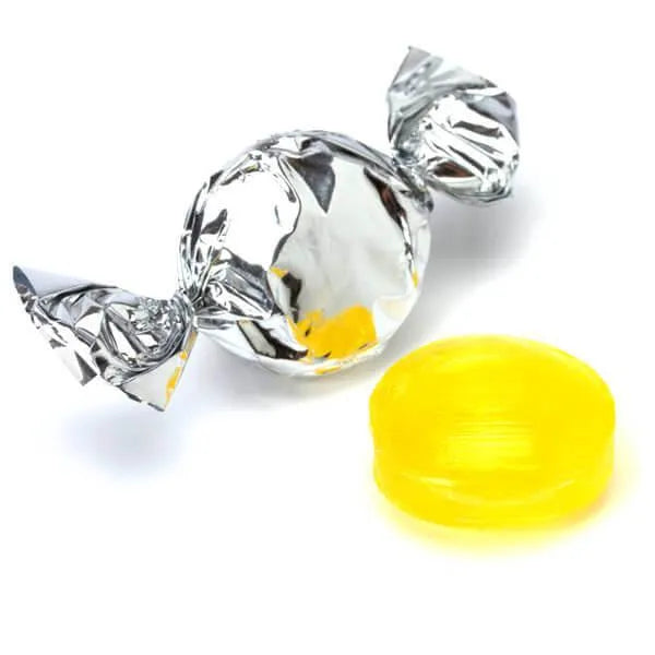 Primrose Metallic Foiled Hard Candy Buttons - Silver: 5LB Bag