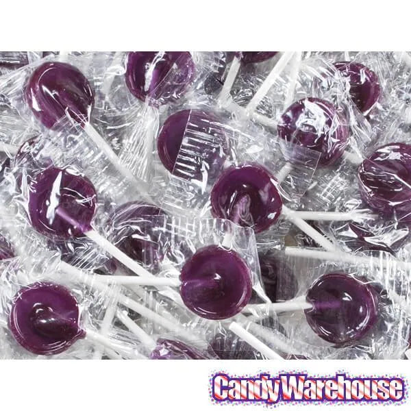 Primrose Purple Grape Lollipops: 5LB Bag