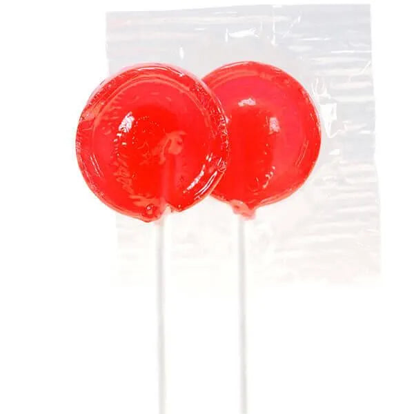 Primrose Red Cherry Lollipops: 5LB Bag