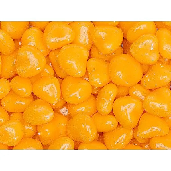 Primrose Tiny Candy Hearts - Orange: 5LB Bag