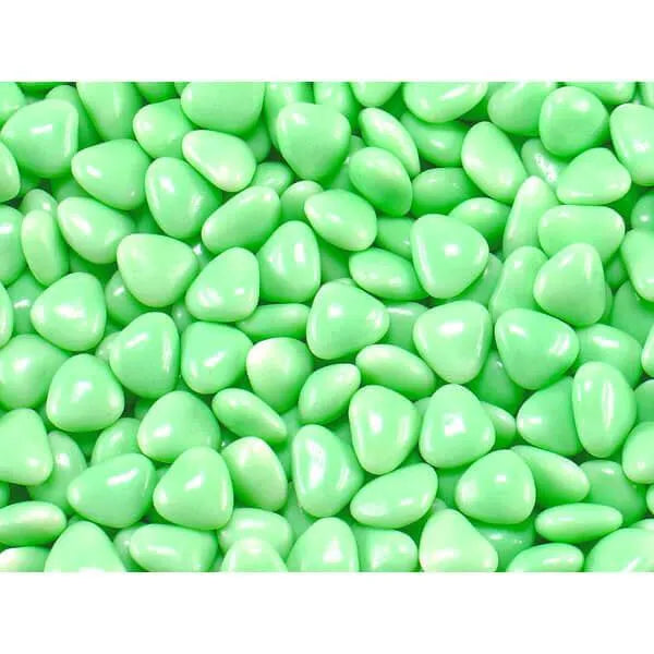 Primrose Tiny Candy Hearts - Pastel Green: 5LB Bag