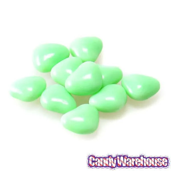 Primrose Tiny Candy Hearts - Pastel Green: 5LB Bag