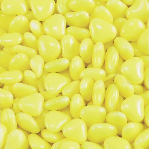 Primrose Tiny Candy Hearts - Pastel Yellow: 5LB Bag