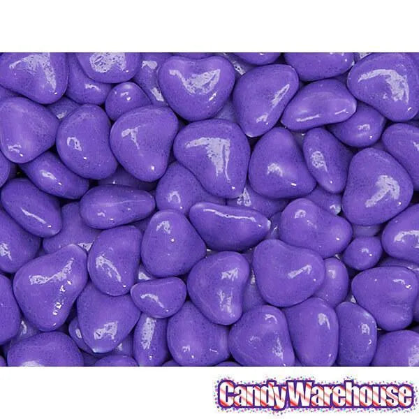 Primrose Tiny Candy Hearts - Purple: 5LB Bag