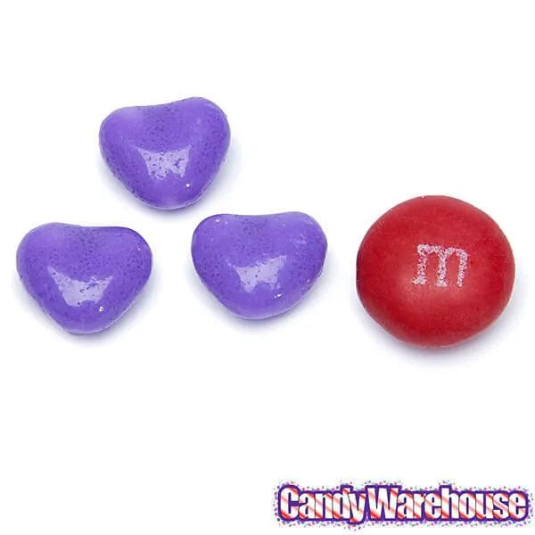 Primrose Tiny Candy Hearts - Purple: 5LB Bag