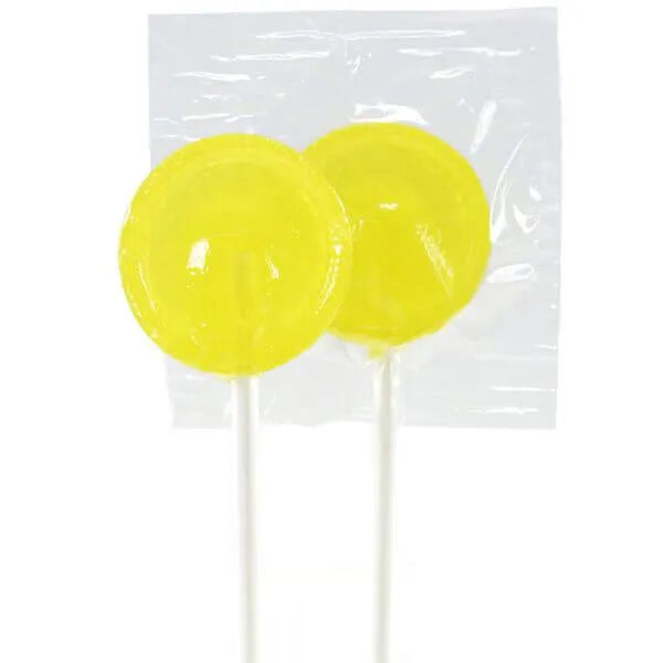 Primrose Yellow Lemon Lollipops: 5LB Bag