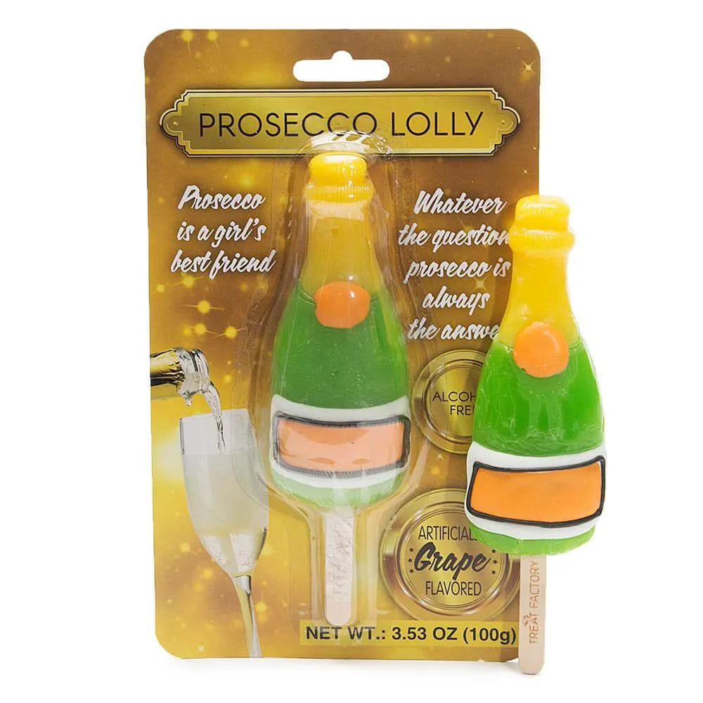 Prosecco Wine Bottle Lollipop: 3.53-Ounce Gift Pack