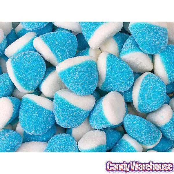 Vidal Blue Raspberry Gummi Drops: 1KG Bag