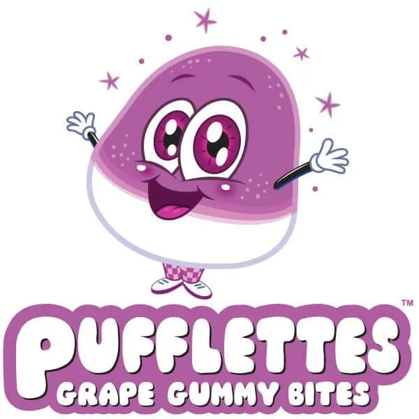 Pufflettes Gummy Bites - Grape: 5LB Bag