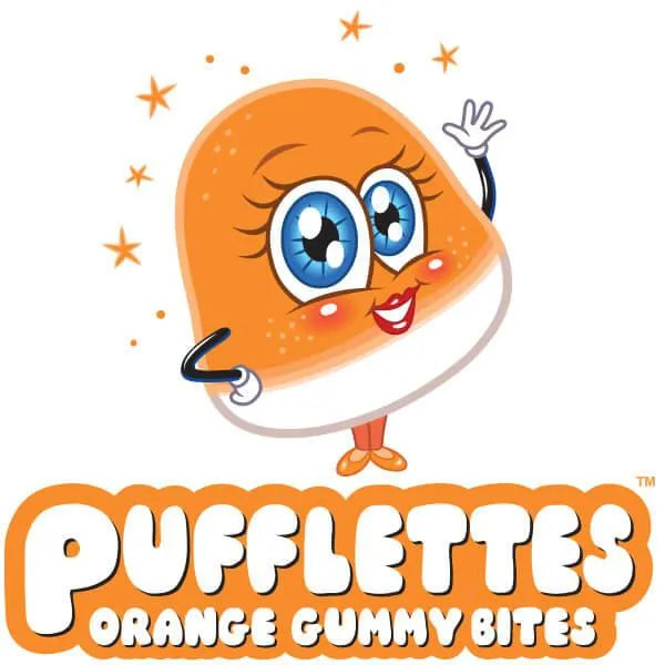 Pufflettes Gummy Bites - Orange: 5LB Bag