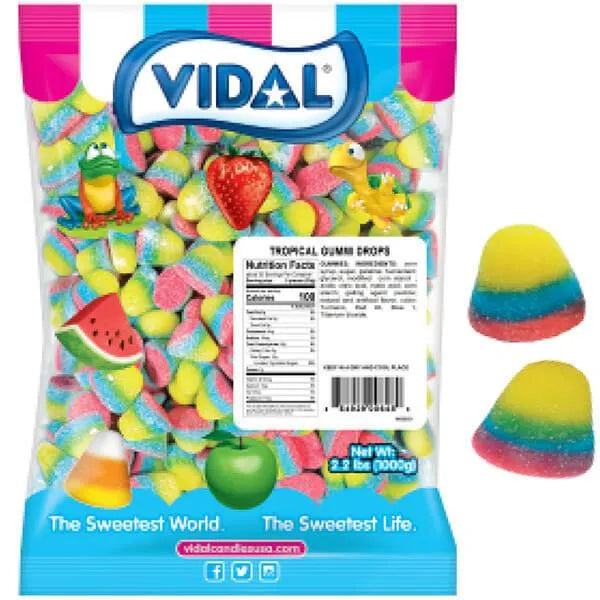 Vidal Tropical Gummi Drops: 1KG Bag