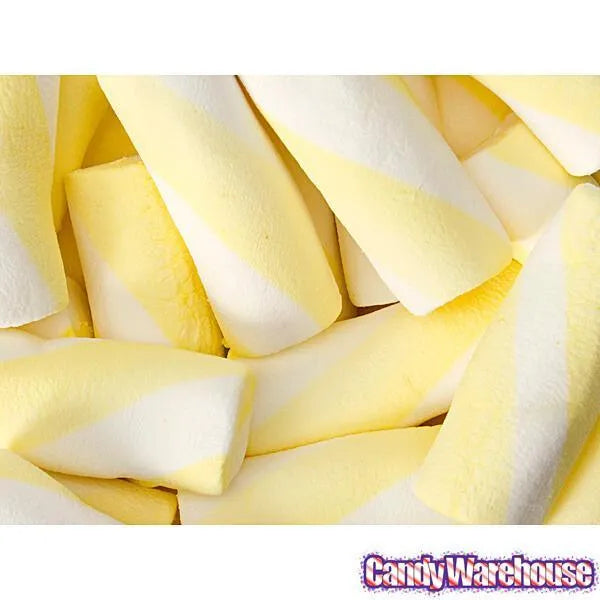 Puffy Poles Jumbo Marshmallow Twists - Banana: 1KG Bag