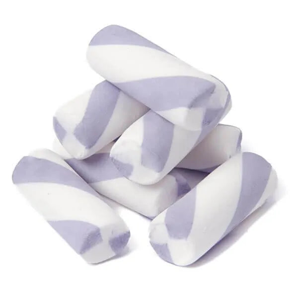 Puffy Poles Jumbo Marshmallow Twists - Grape: 1KG Bag