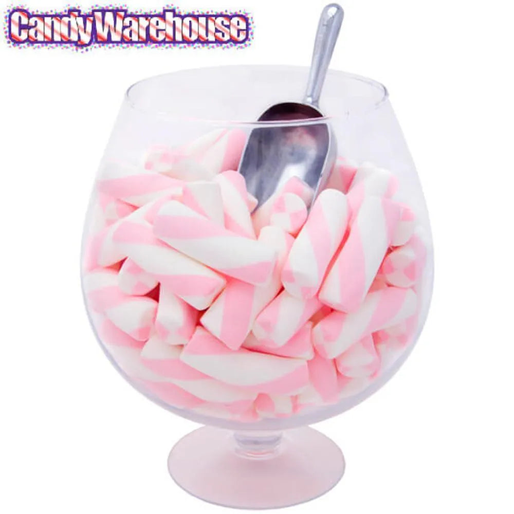 Puffy Poles Jumbo Marshmallow Twists - Strawberry: 1LB Bag