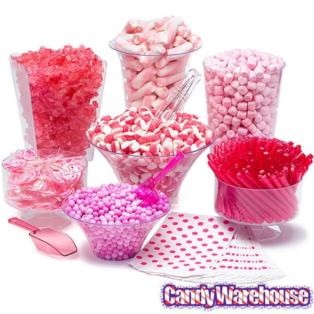 Puffy Poles Jumbo Marshmallow Twists - Strawberry: 1LB Bag